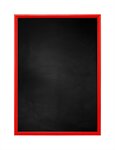 Krijtbord met M150 Aluminium Lijst Rood kies uw bordformaat