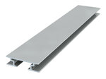 back frame rail 8 mm 300 cm zilver geanodiseerd per 5 stuks