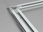 back frame rail 15 mm 300 cm alu brute per 5 stuks