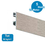 CLICK RAIL PRO, ALU GEBORSTELD, 300cm, max. 50kg (5 stuks) 05.05330