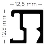 contour rail alu 200 cm