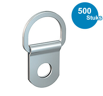 D-RING HANGER, ZWAAR ,VERNIKKELD, per 500 stuks 805.249B