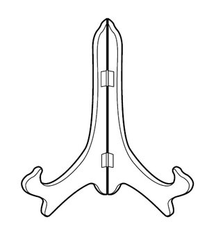 standaard transparant klassiek voor 25-45cm hoog RACO-11 45 30