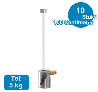 OPHANGSET GLIJDER, max. 5kg, 150cm, per 10 stuks 9.4400