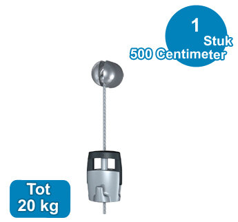 Solo hanger ophangsysteem 500 cm 20 kg N-7030.500