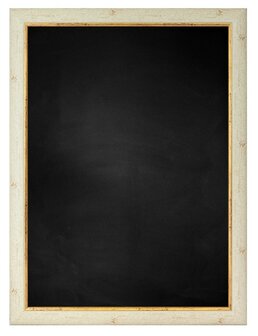  Krijtbord met M4670A1 Lijst Creme Wit / Goud kies uw bordformaat