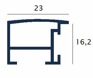 Krijtbord met M62 Aluminium Lijst zwart kies uw bordformaat