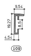 Aluminium Spiegel M109 wit kies uw standaardformaat