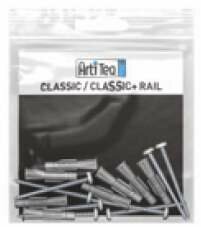 montageset classic rail - classic rail+ alu 200 cm per 10 sets