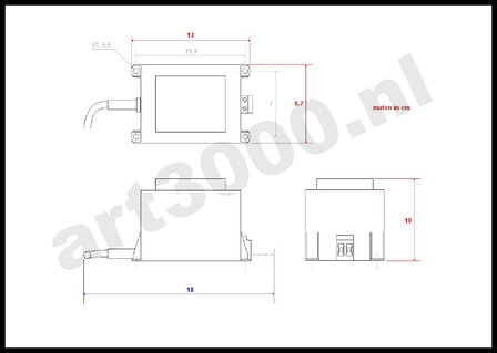 trafo halogeen of LED 220 naar 12V 60W (=60VA)