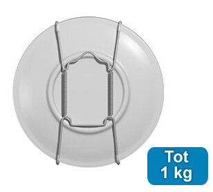 BORDHANGER, 16-25cm,  belastbaarheid 1kg metaalkleurig