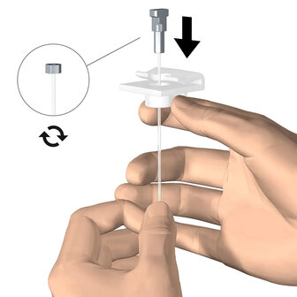 signing ophangsysteem &ndash; systeemplafond clip wit kunststof