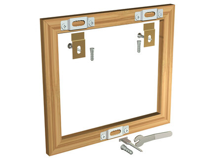 beveiligingsset voor houten lijsten (1 set)