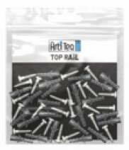 montageset top rail alu 200 cm (10 sets)