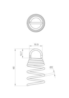 akoestische springveer 01-NI (50 stuks)