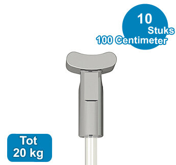 PERLON + SOLID, 2mm, 100 cm (10 stuks) 08.23100