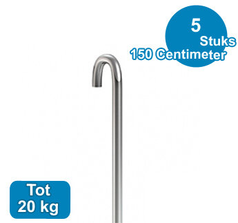 STANG, STAAL UT,  3mm, 150cm (5 stuks) 9.4152