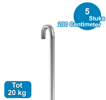 STANG, STAAL UT,  3mm, 200cm (5 stuks) 9.4153