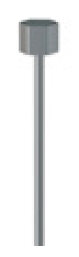 staaldraad plus glijder 1,2 mm 200 cm vernikkeld (10 stuks)