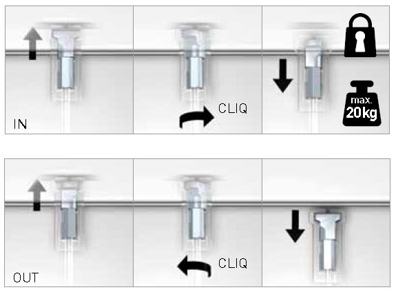 Twister Cliq2fix perlon 100 cm, per 10 stuks 09.13100