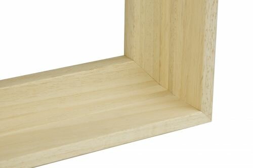 Houten baklijst blank 10 mm trap 3D M450 Kies uw standaardformaat