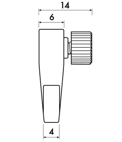 blister art 15, minihaak, max. 4kg, voor 2 mm perlondraad, per 6 sets van 2 stuks 9.7075   