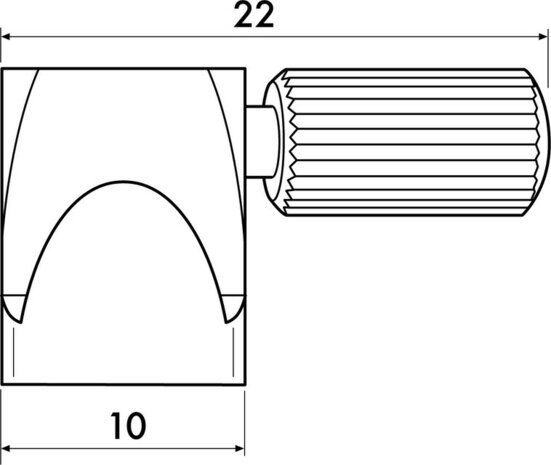 ophanghaak rond messing 5 kg voor max. 2 mm perlondraad en staaldraad