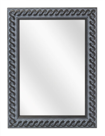 Houten Spiegel M2702 oud zwart kies uw spiegelmaat