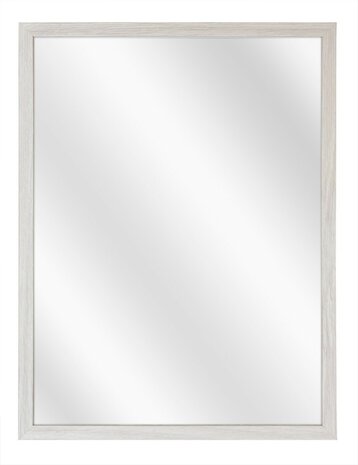  Houten Spiegel M124 wit eiken kies uw spiegelmaat