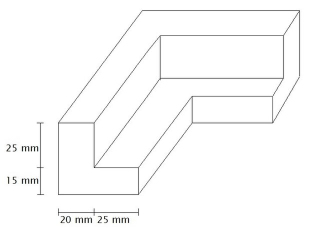 Houten baklijst 20mm M4045 maatwerk vraag offerte aan