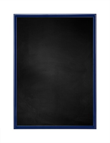 Krijtbord met M150 Aluminium Lijst blauw kies uw bordformaat