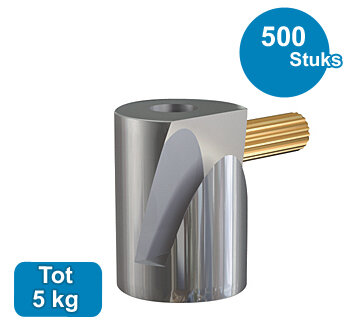 OPHANGHAAK, ROND MESSING, 5kg, per 500 stuks 9.4207B voor max. 2 mm draad