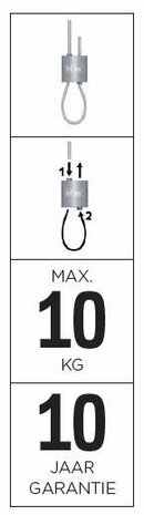 loop hanger 1,0 - 1,5 mm per stuk
