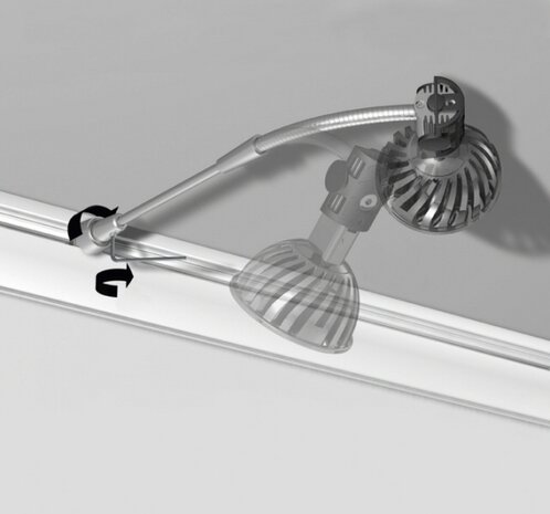 COMBI RAIL, PRO LIGHT, 300 cm rail, 50 kg /m1 40.11300 incl. ophangaccessoires