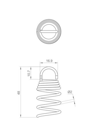 akoestische springveer 01-NI (50 stuks)