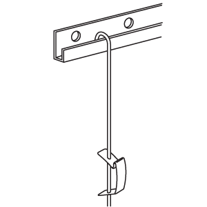 Schuifveer voor 3 mm stangen