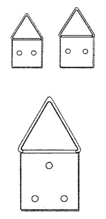 klapoog vermessingd 20mm 100 stuks