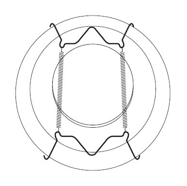 bordenhanger 36-46 cm