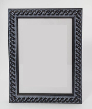 luxe houten wissellijst M2702 oud zwart gevlochten op maat