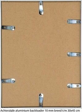 Aluminium wissellijst hoogglans zwart M160 Kies uw standaardformaat