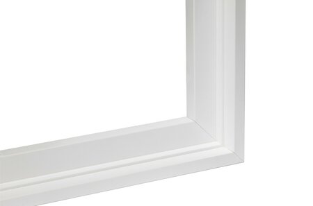 Luxe Houten baklijst M447 Wit Gefineerd Kies uw standaardformaat