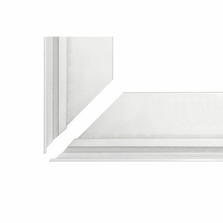 systeemplafond rail 200 cm wit  (5 gaten per m1)