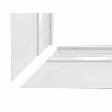 systeemplafond rail 200 cm wit  (5 gaten per m1)