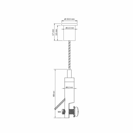 ophangset met paneelhanger (10mm) aan plafonds