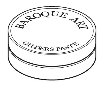 gilder's paste baroque art zwart inhoud 27 ml