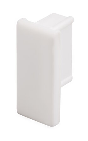  cliprail eindkap wit