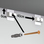 CLICK RAIL, ALU GEBORSTELD, 300 cm, 20 kg/m1, per 20 stuks 9.4342