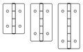 scharniertje 15 x 25 mm per 100 stuks