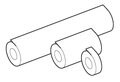 dubbelzijdig plakband zuurvrij 830 mm breed rol 10 m